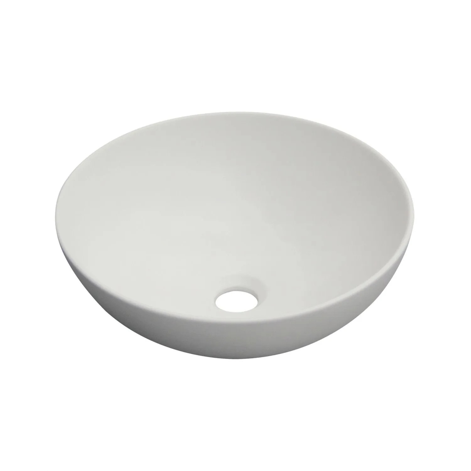 Invena Umywalka nablatowa Dokos biały mat 39,5x13x40 cm