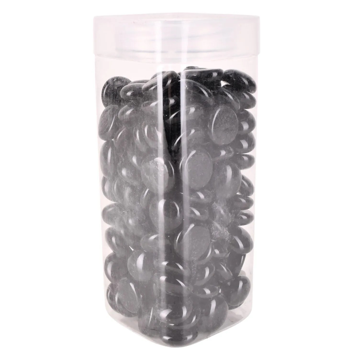 Kamienie szklane czarne 17-19 mm - 750 g
