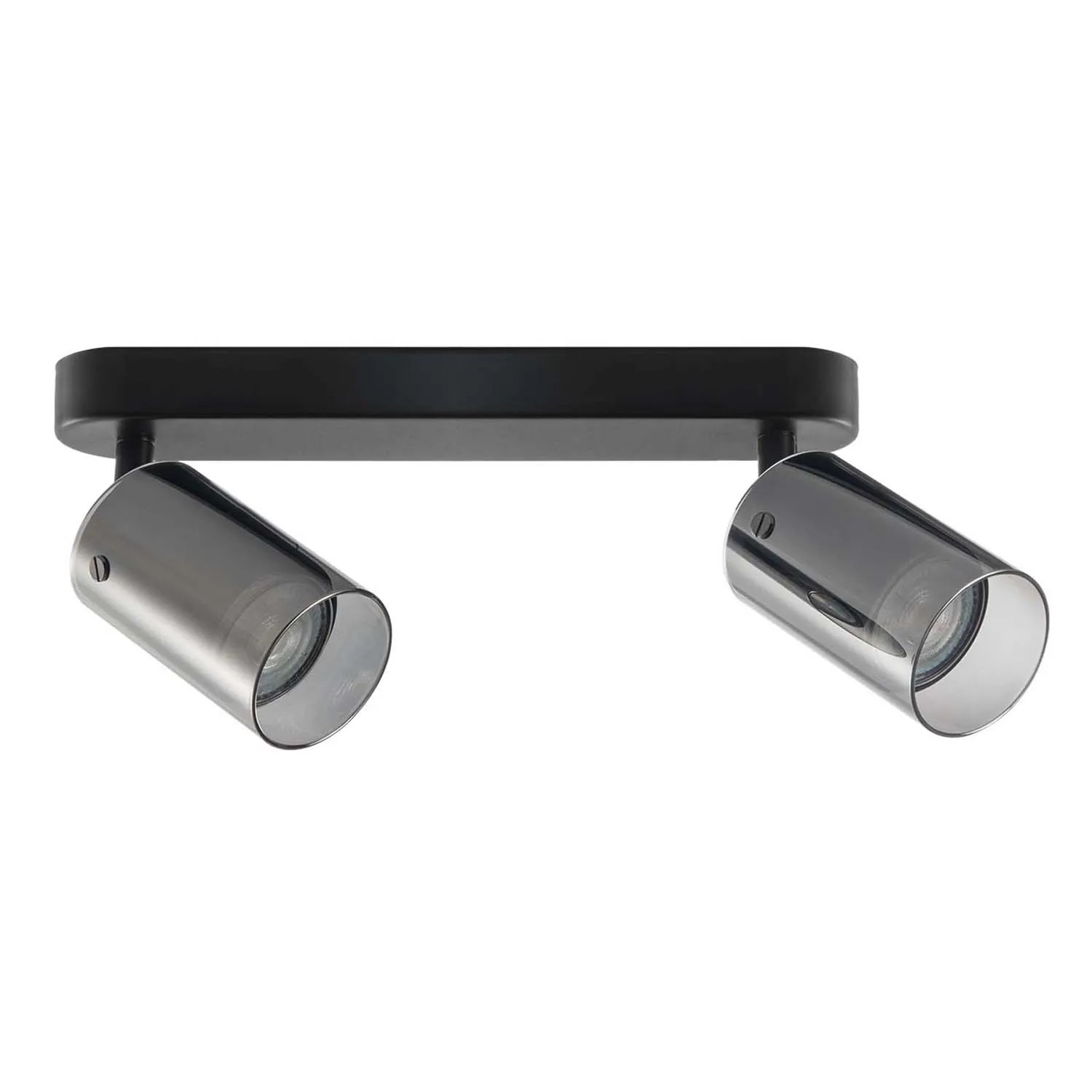 Goldlux Lampa ścienno-sufitowa SMOKY 2xGU10 max. 10W LED czarna