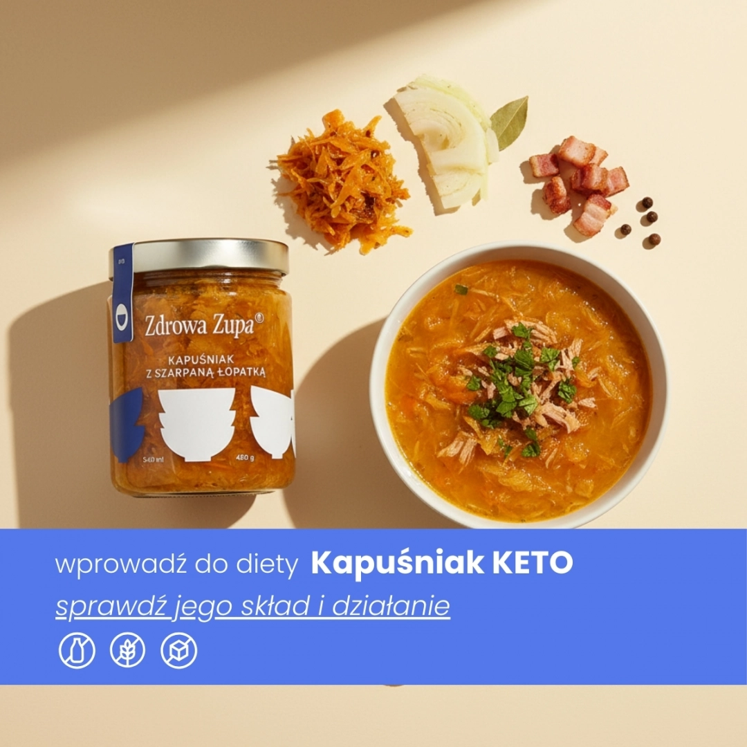 KETO kapuśniak z szarpaną łopatką (bez glutenu, bez laktozy, czysty skład 540 ml, do lodówki)
