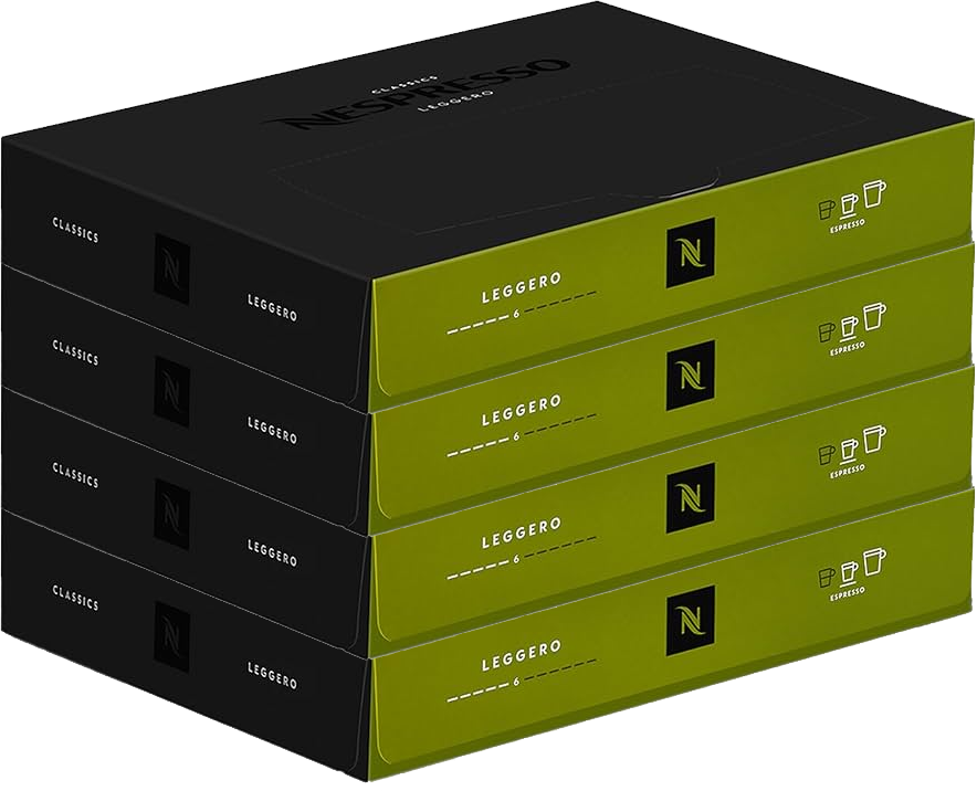4x Kapsułki do ekspresu Nespresso Leggero, 50 sztuk