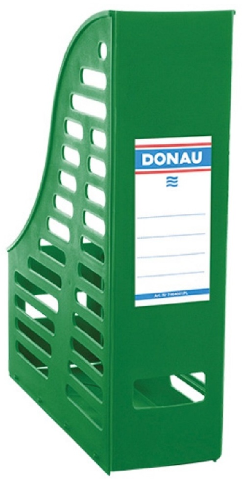 Organizer składany na dokumenty i czasopisma Donau, A4, 85mm, do 850 kartek zielony