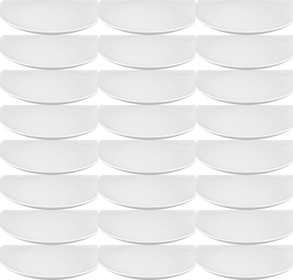 24x Talerz płytki MariaPaula Moderna, 24cm, porcelana, biały