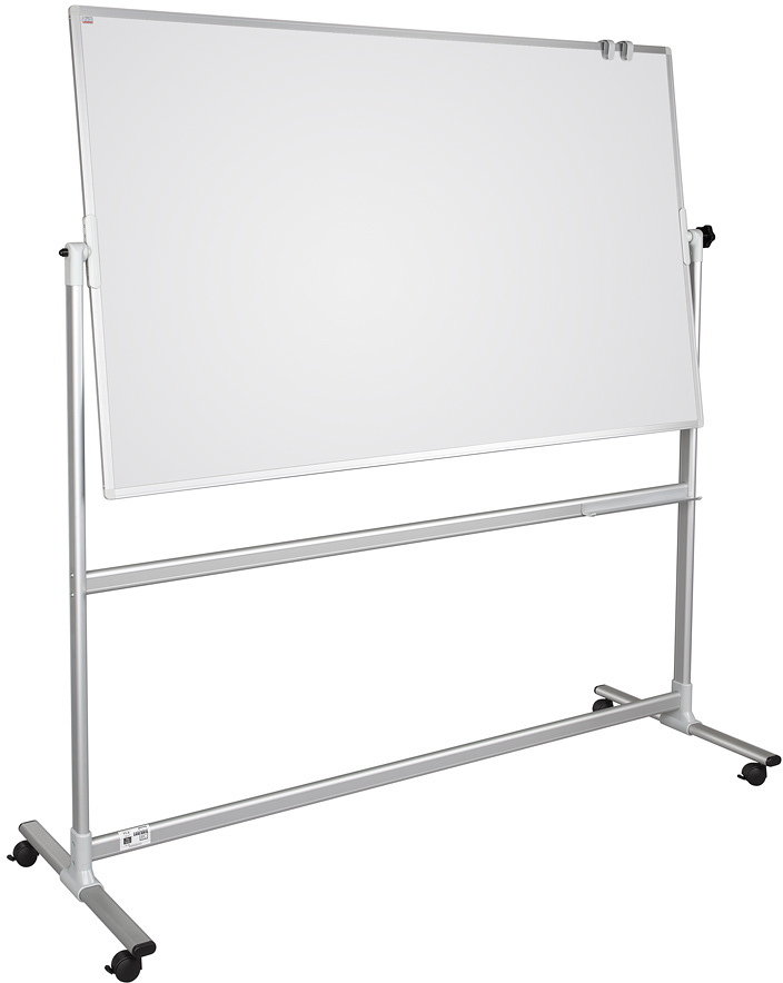 Tablica suchościeralna magnetyczna Ofix Premium, na kółkach, w ramie aluminiowej, ceramiczna, 90x120cm, biały