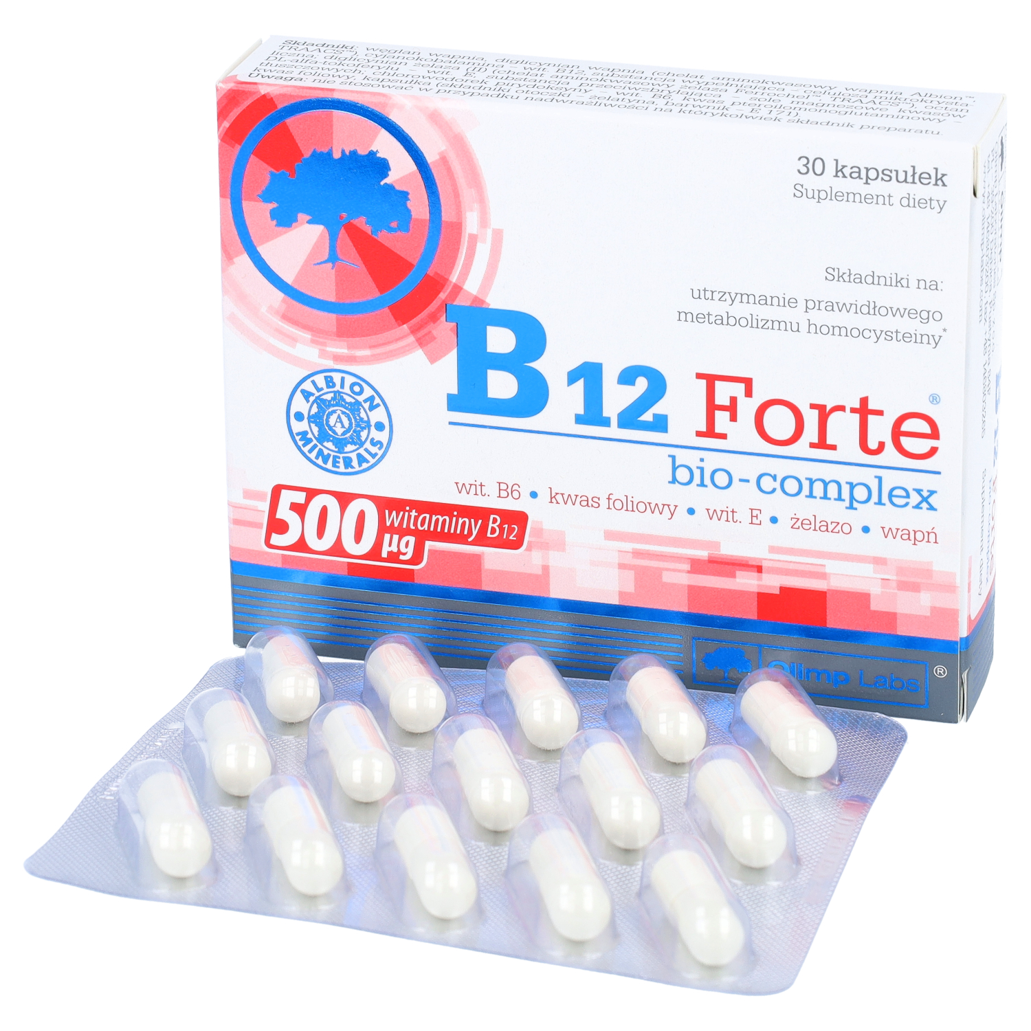 Olimp, b12 forte bio-complex, 30 kapsułek