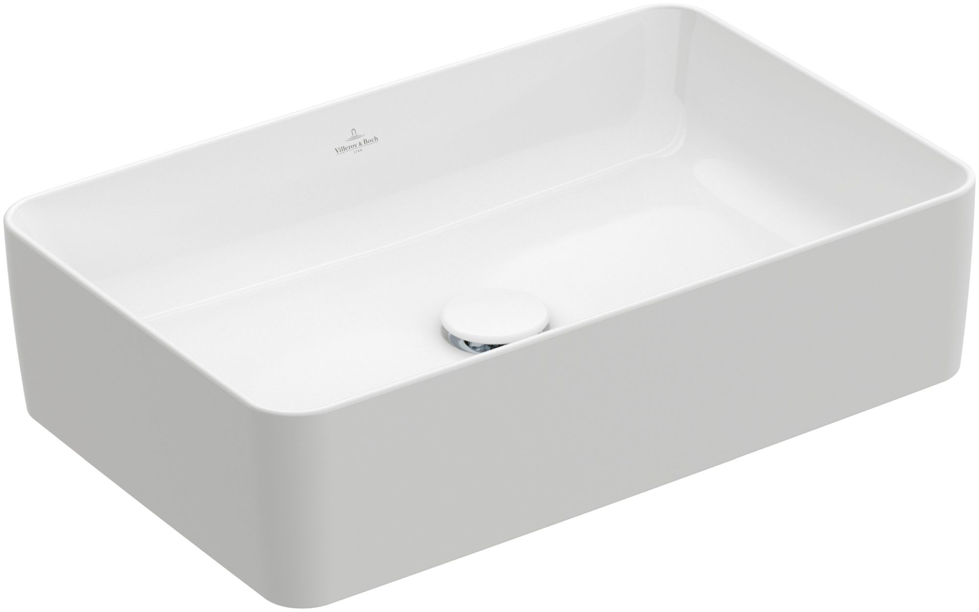 Villeroy & Boch Collaro umywalka 56x36 cm nablatowa prostokątna Weiss Alpin 4A205601 - Wysyłka w 24h