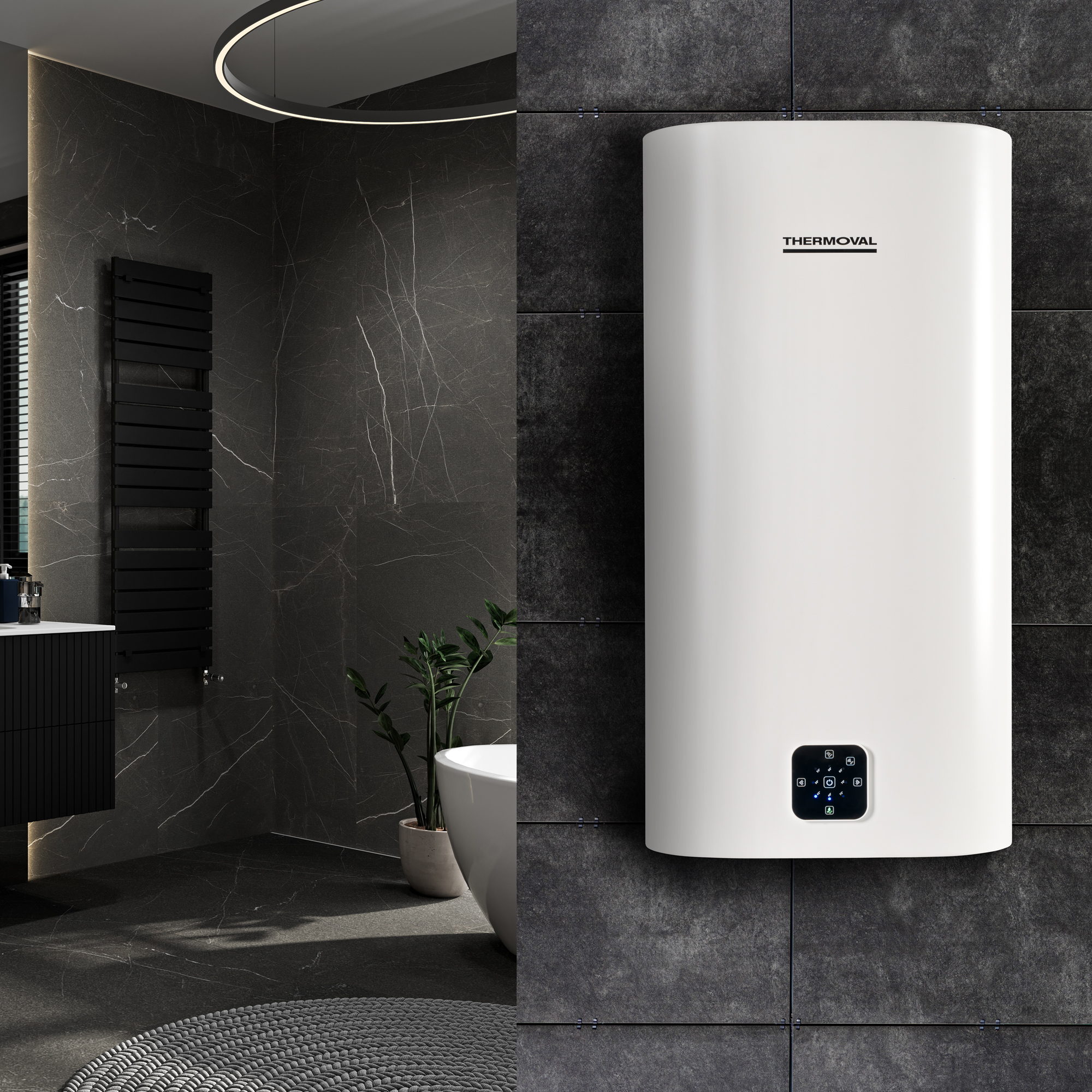 Thermoval Aqua Ti pojemnościowy podgrzewacz wody 100 l 2 kW elektryczny - Wysyłka w 24h