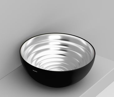 Ceramica Dolomite MOVE umywalka 44 cm okrągła nablatowa czarna D3107NA