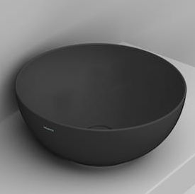 Ceramica Dolomite Noemi umywalka 44 cm okrągła nablatowa czarna matowa D310681