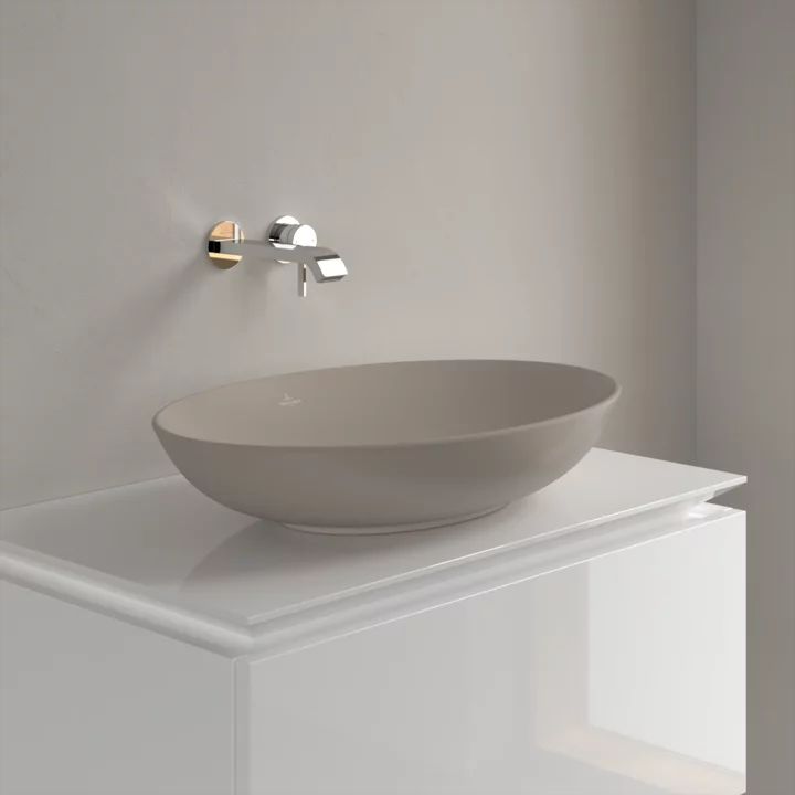 Villeroy & Boch Loop & Friends umywalka 62x42 cm owalna nablatowa CeramicPlus Almond 4A4800AM