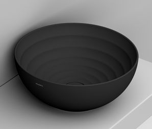 Ceramica Dolomite MOVE umywalka 44 cm okrągła nablatowa czarna matowa D310781