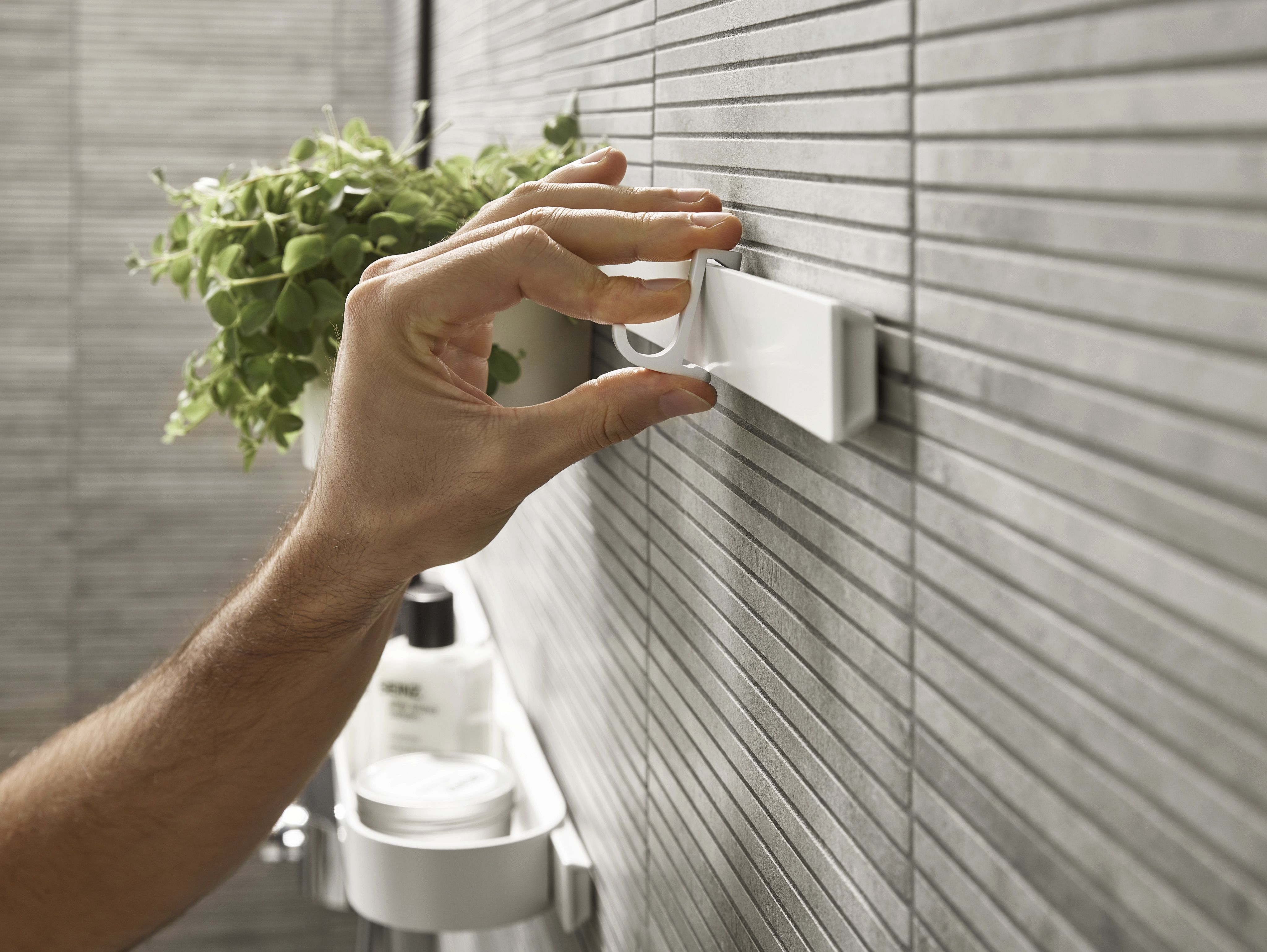Hansgrohe WallStoris wieszak na ręcznik biały mat 27929700