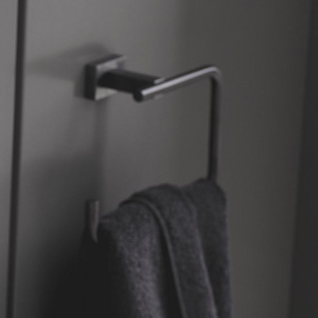 Grohe Essentials Cube wieszak na ręcznik brushed hard graphite 40510AL1
