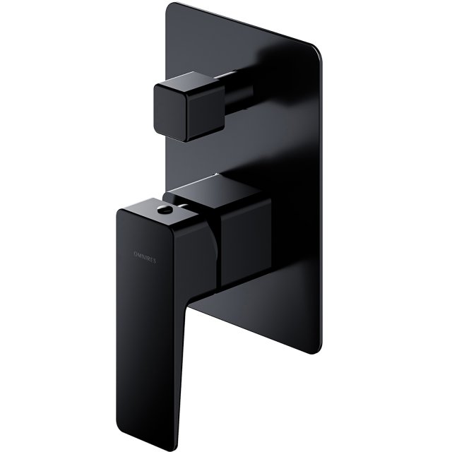 OMNIRES Bateria prysznicowo-wannowa PARMA podtynkowa czarna mat PM743