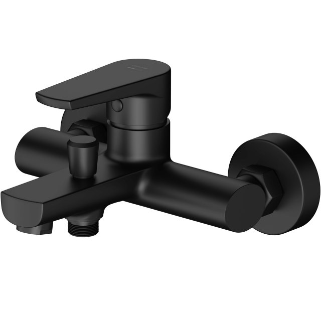 CERSANIT Bateria wannowo-prysznicowa ścienna MODUO czarna S951-559