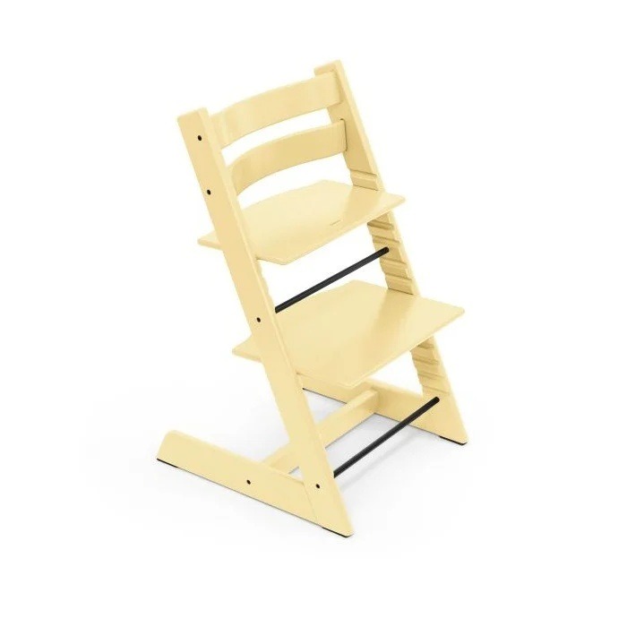 Stokke Tripp Trapp + Newborn Set - rosnące krzesełko do karmienia z zestawem dla noworodka-Lemon Yellow-Anthracite