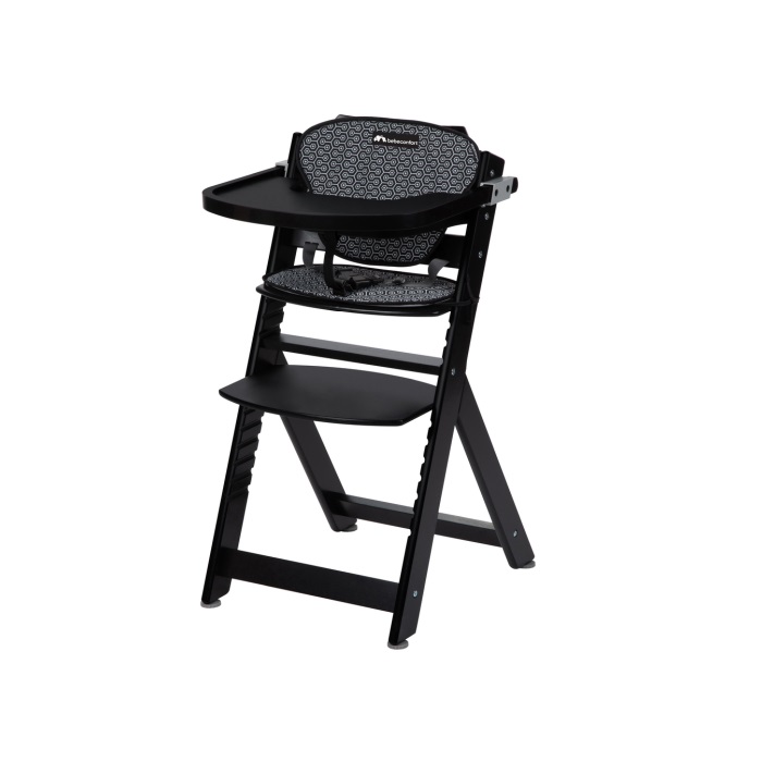 Bebe Confort Timba - krzesełko do karmienia-Deep Black z wkładką