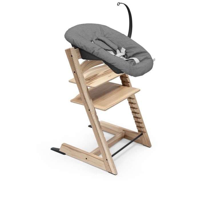 Stokke Tripp Trapp + Newborn Set - rosnące krzesełko do karmienia z zestawem dla noworodka-Wild Wood-Anthracite