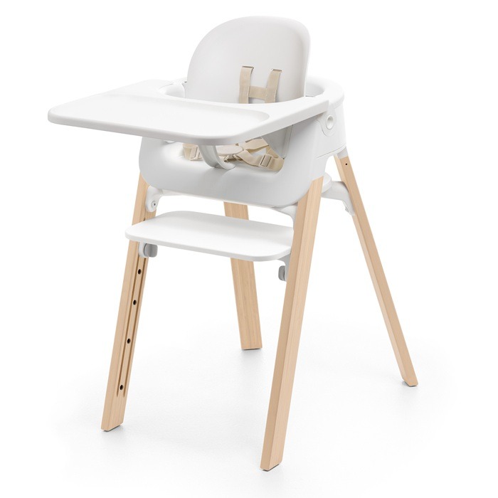 Stokke Steps - krzesełko do karmienia-White/Natural