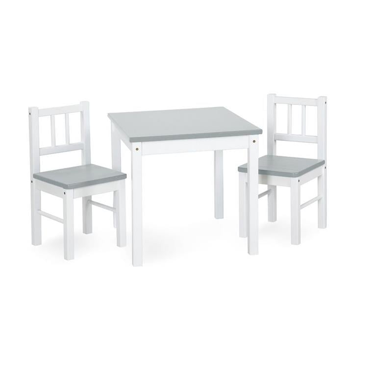 PlusBaby Classic Stolik+2 krzesła szare