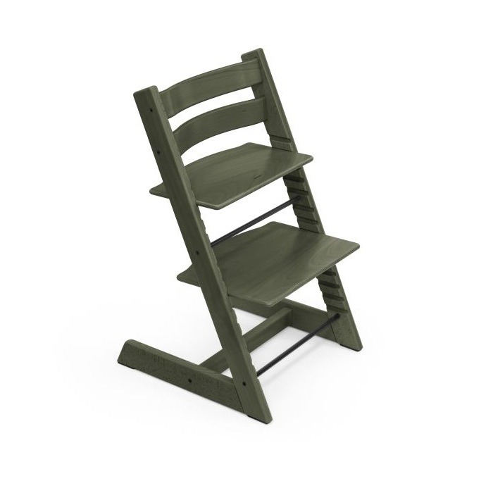 Stokke Tripp Trapp + Newborn Set - rosnące krzesełko do karmienia z zestawem dla noworodka-Marble Green Limited Edition-Vanilla White