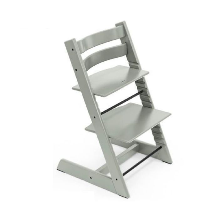 Stokke Tripp Trapp + Newborn Set - rosnące krzesełko do karmienia z zestawem dla noworodka-Glacier Green-Anthracite