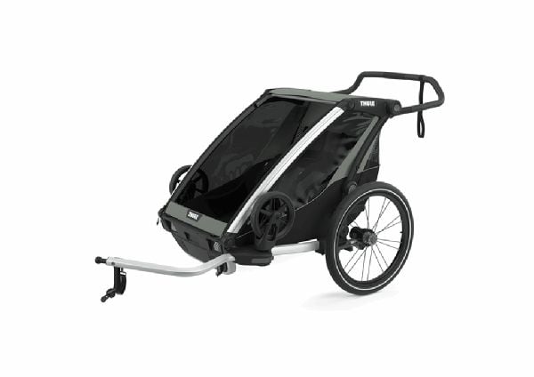 Thule Chariot Lite 2 - Przyczepka rowerowa dla jednego lub dwójki dzieci -Agave Black