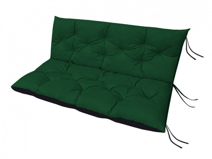 Poduszka ogrodowa na huśtawkę - 150x60x50 wz. Butelkowa zieleń
