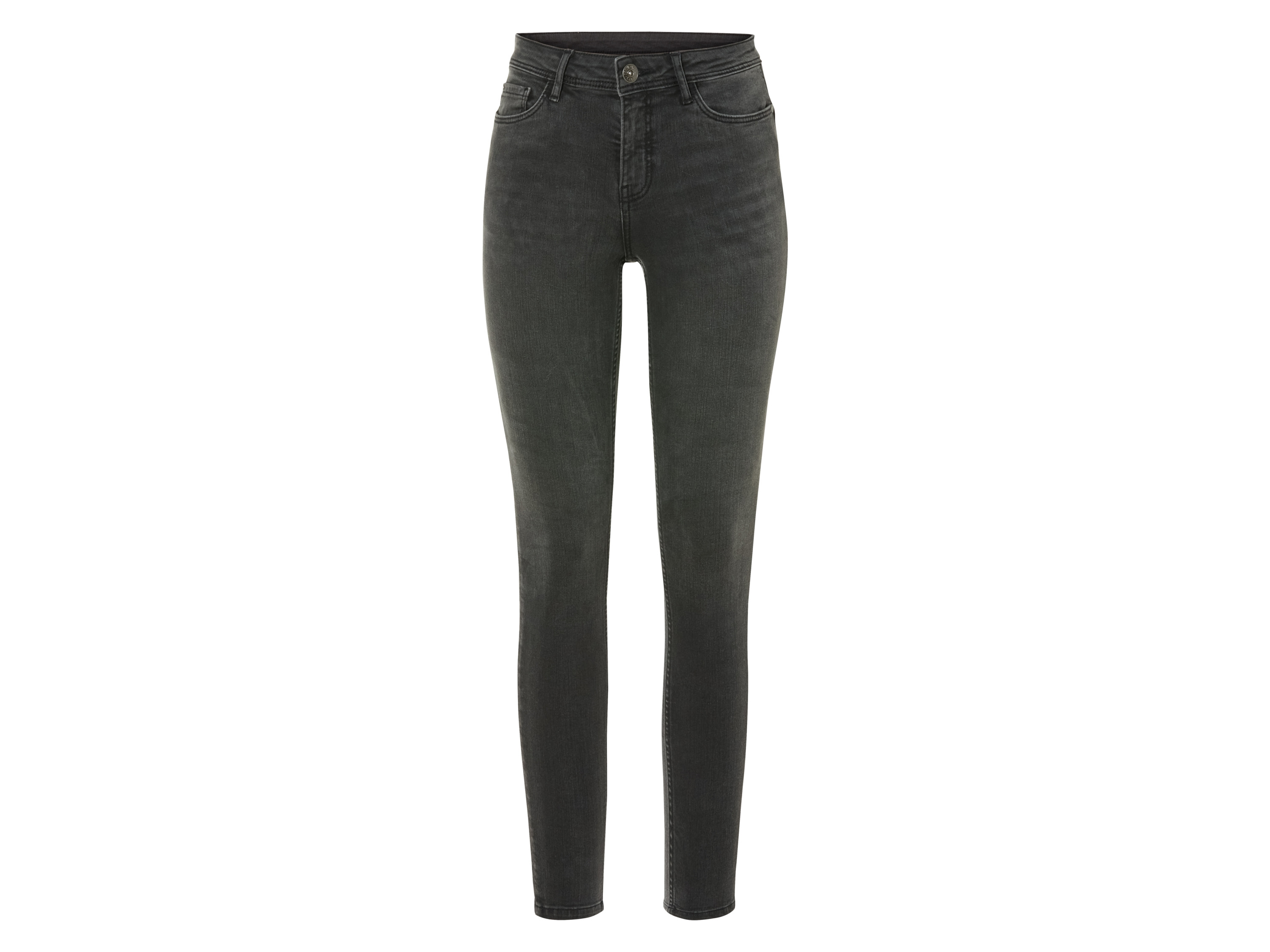esmara Jeansy damskie super skinny fit, push-up Czarny, 34