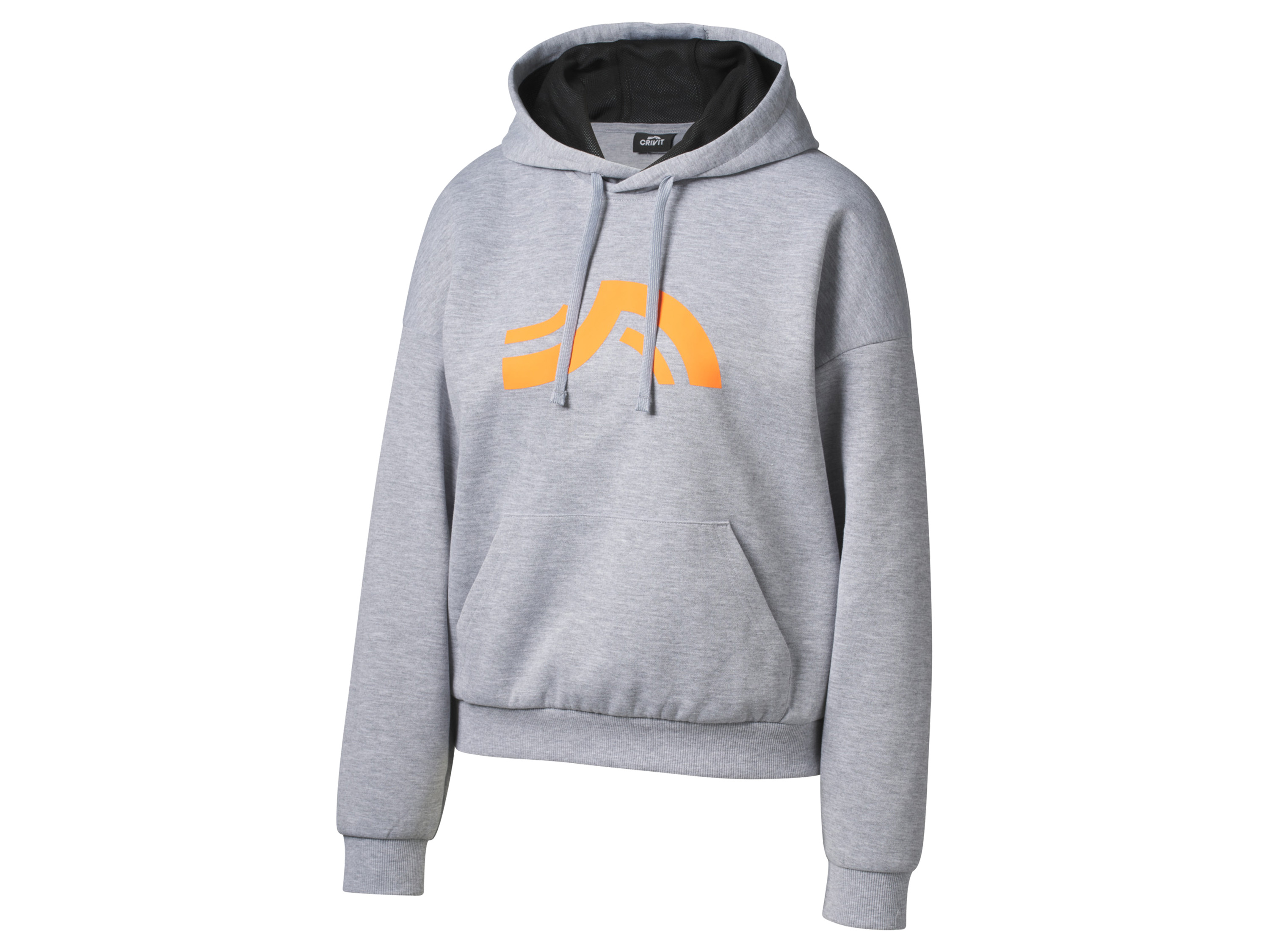 Crivit Bluza z kapturem damska Szary, S 36-38
