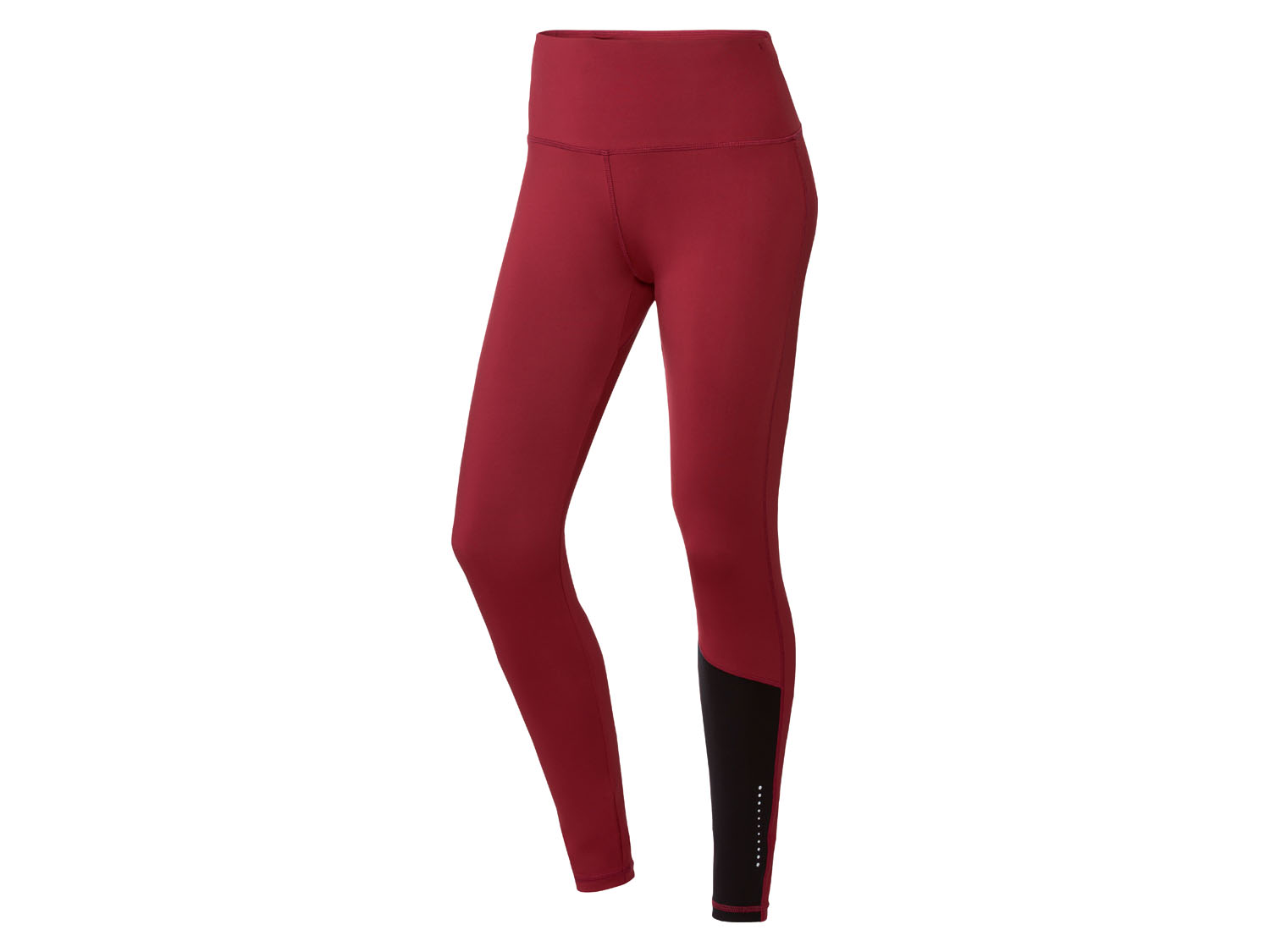 Crivit Legginsy sportowe damskie Czarny/bordowy, L44/46