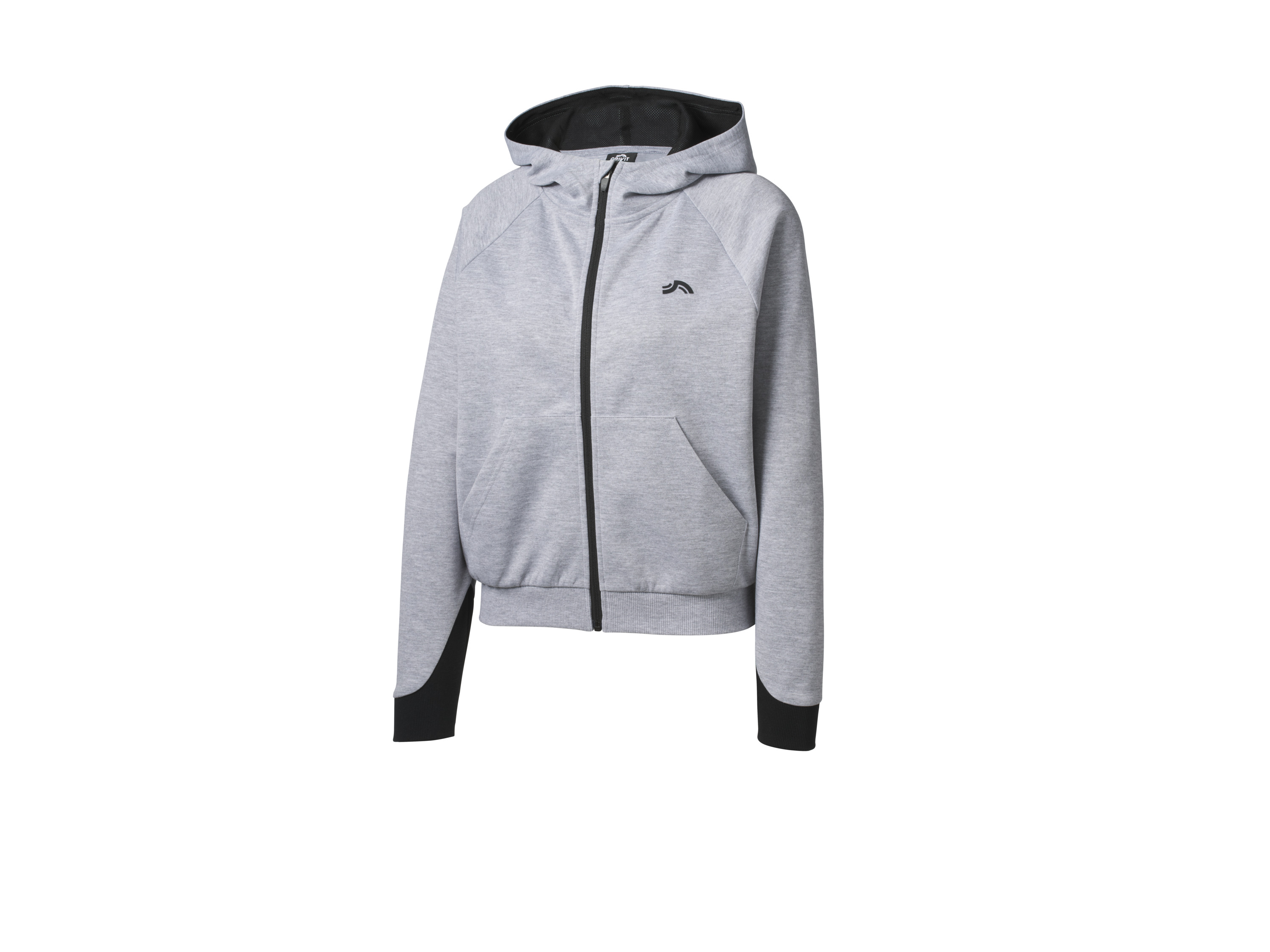 Crivit Bluza damska rozpinana Szary, XS 32/34