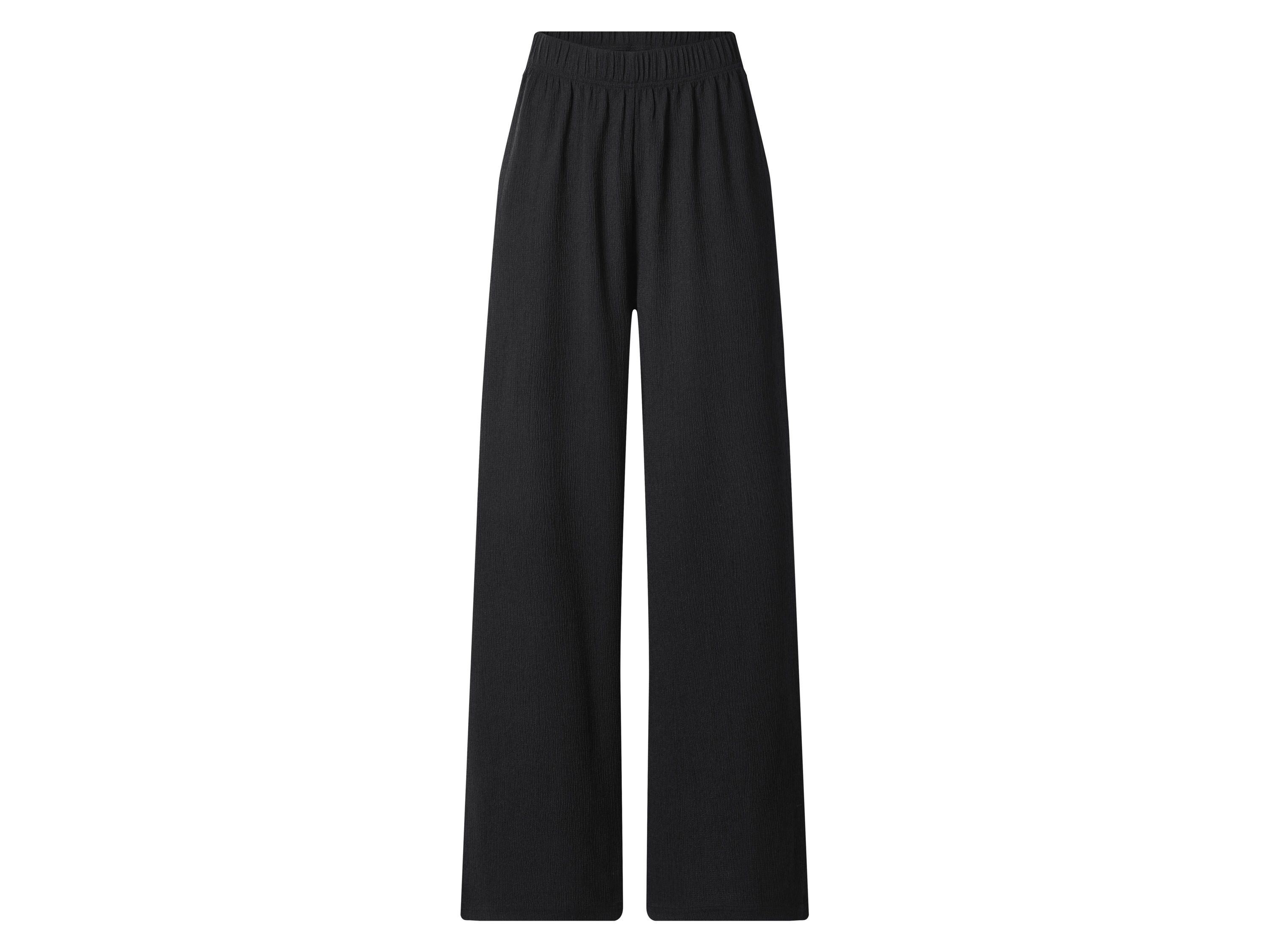 esmara Spodnie wide leg damskie Czarny, M 40/42