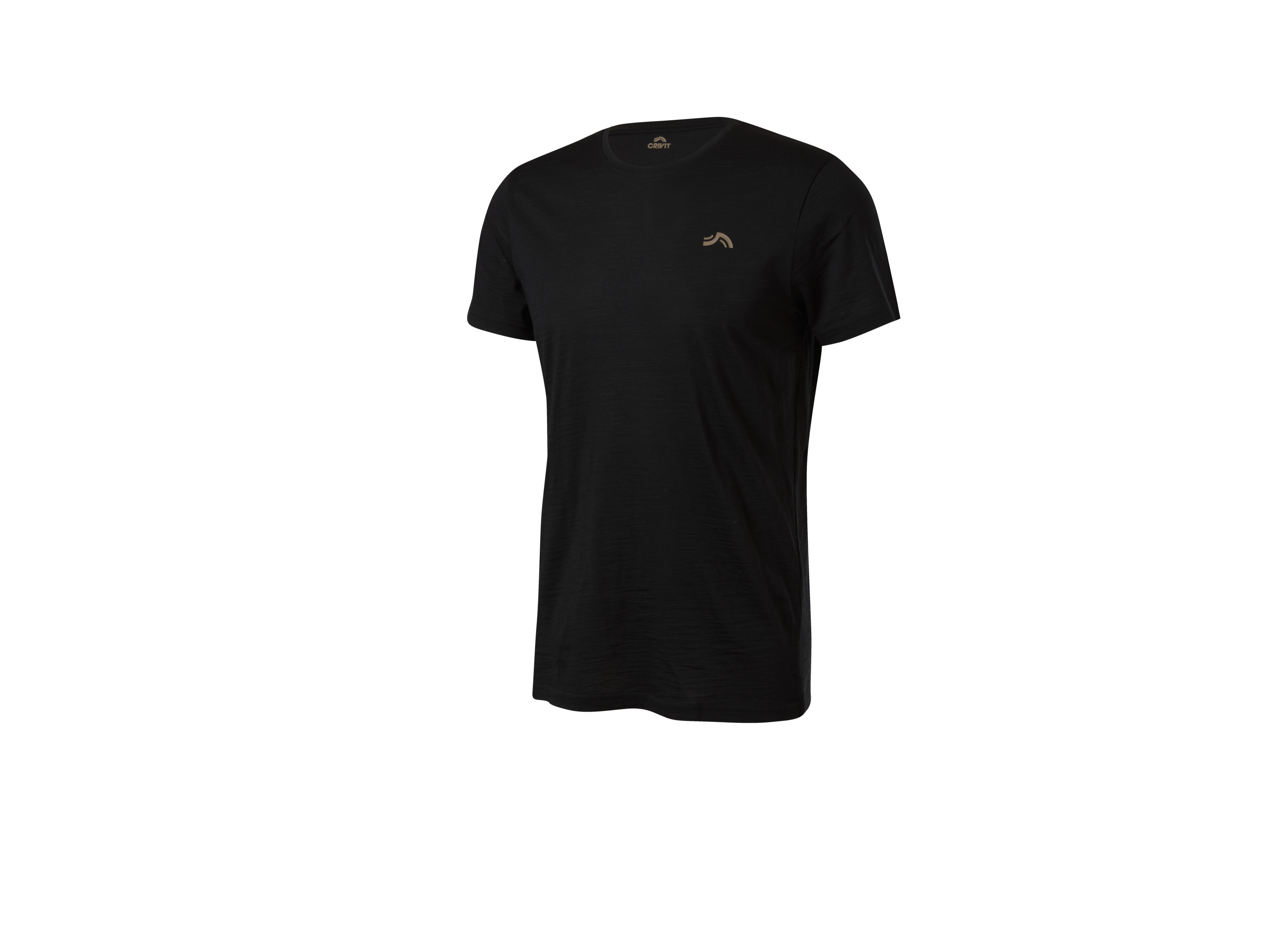 Crivit Koszulka funkcyjna męska z wełną merino Czarny, XL 56/58