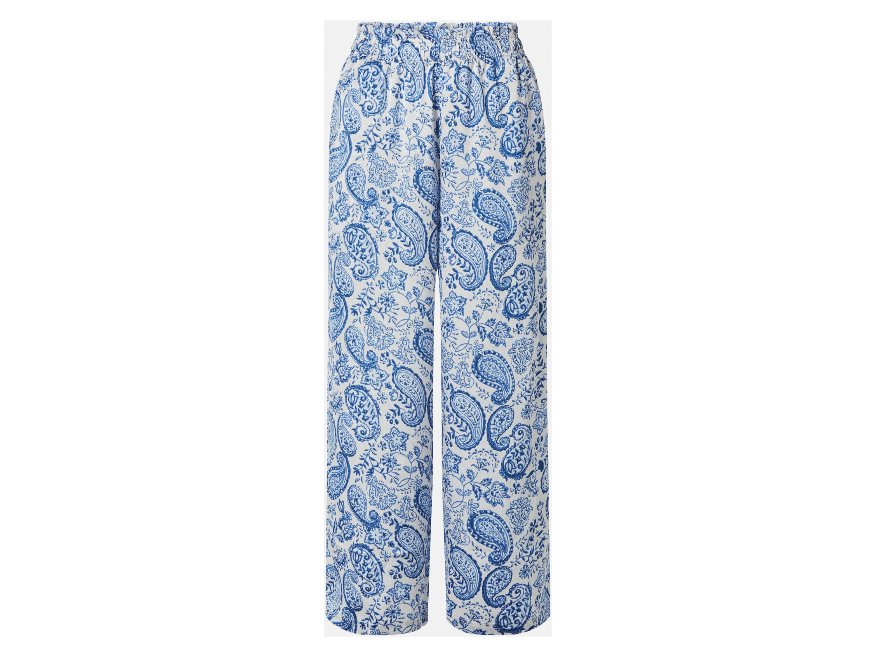 esmara Spodnie satynowe wide leg damskie Wzorzysty, S 36/38