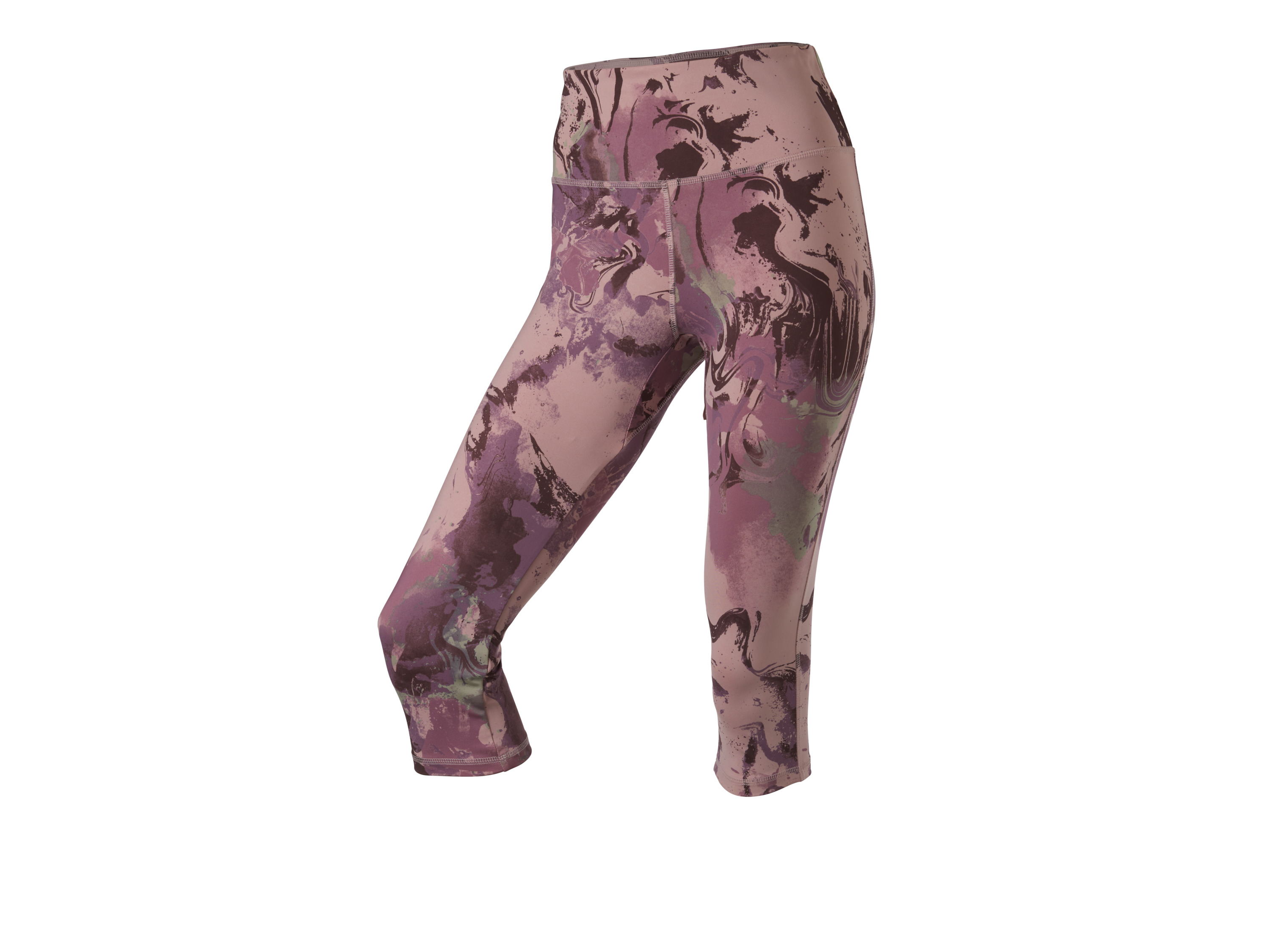 Crivit Legginsy funkcyjne damskie capri Wzorzysty, S36/38