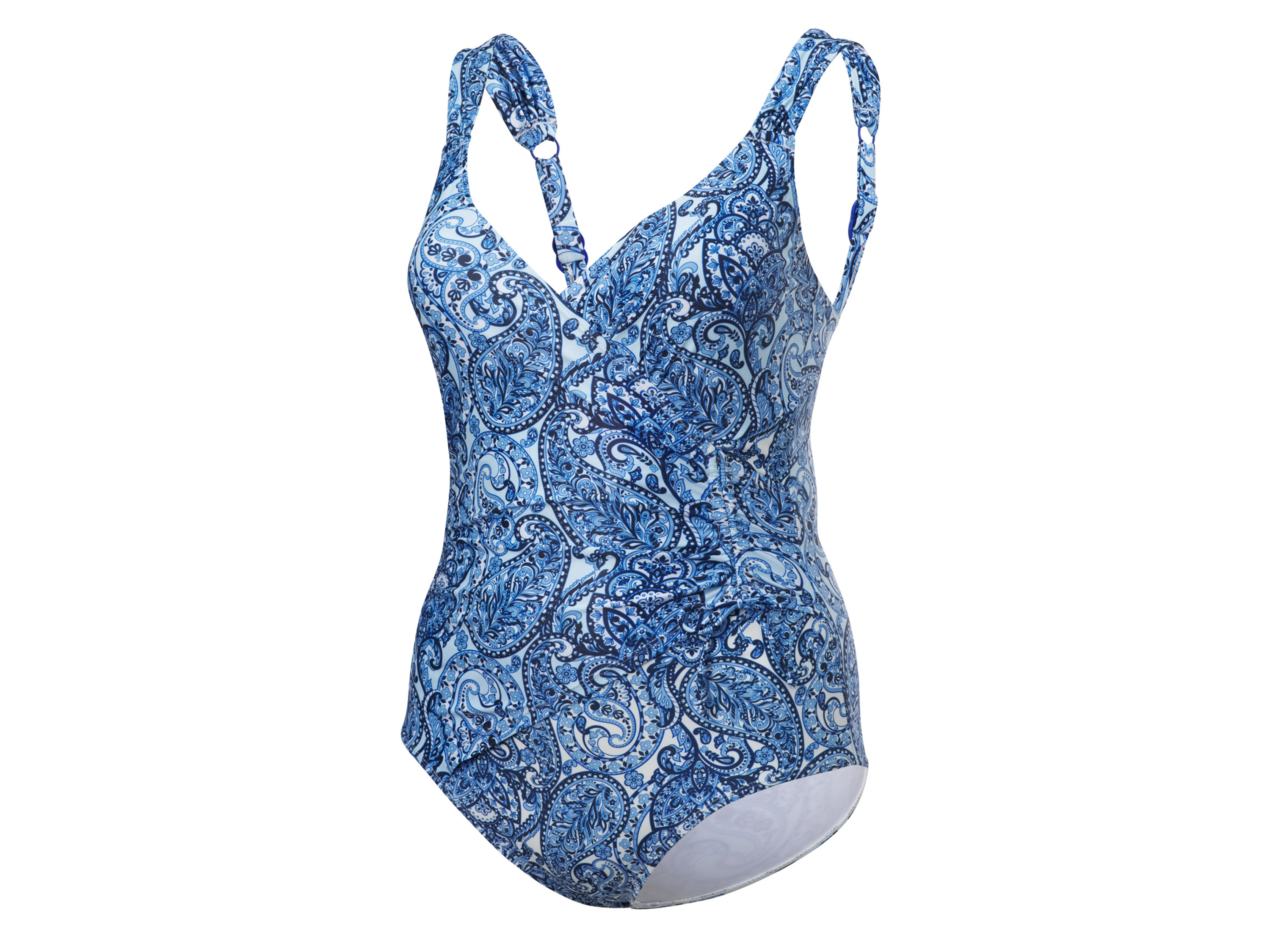 Crivit Strój kapielowy lub Bikini damskie Niebieski/ biały, 50