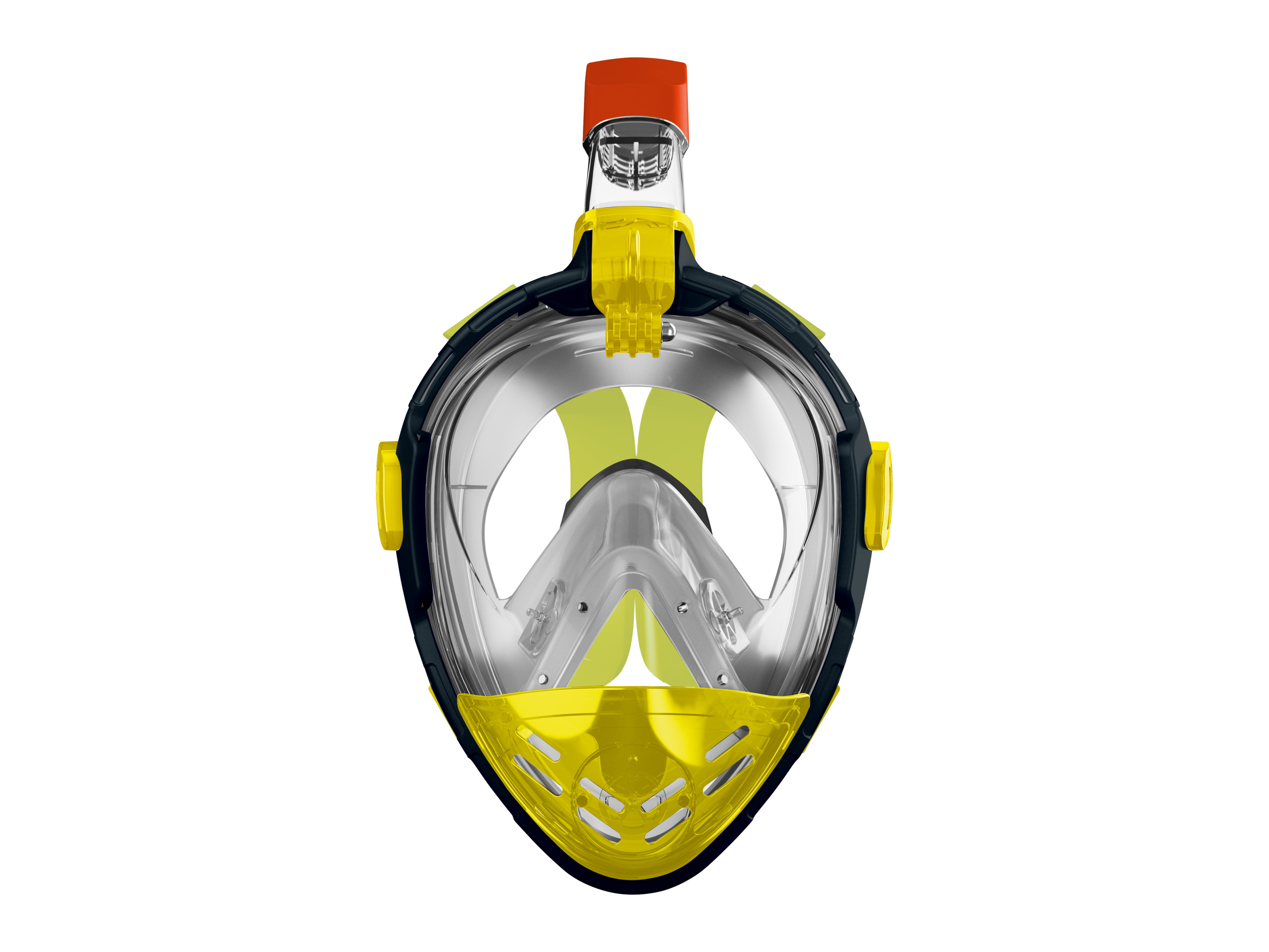 Crivit Maska do snorkelingu Limonkowy/niebieski, L/Xl