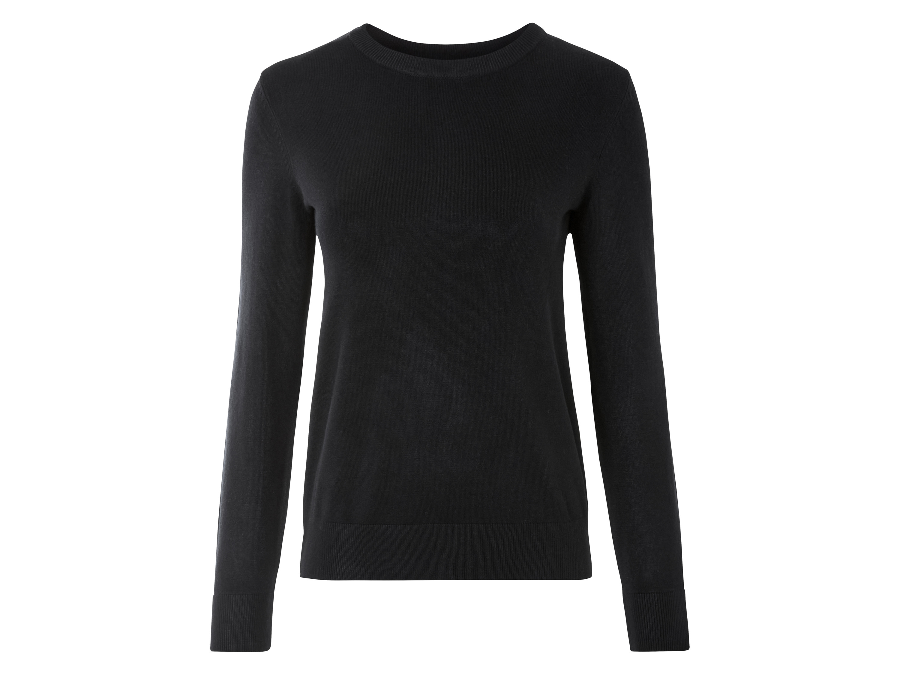 esmara Sweter damski z dzianiny XL 48/50, Czarny