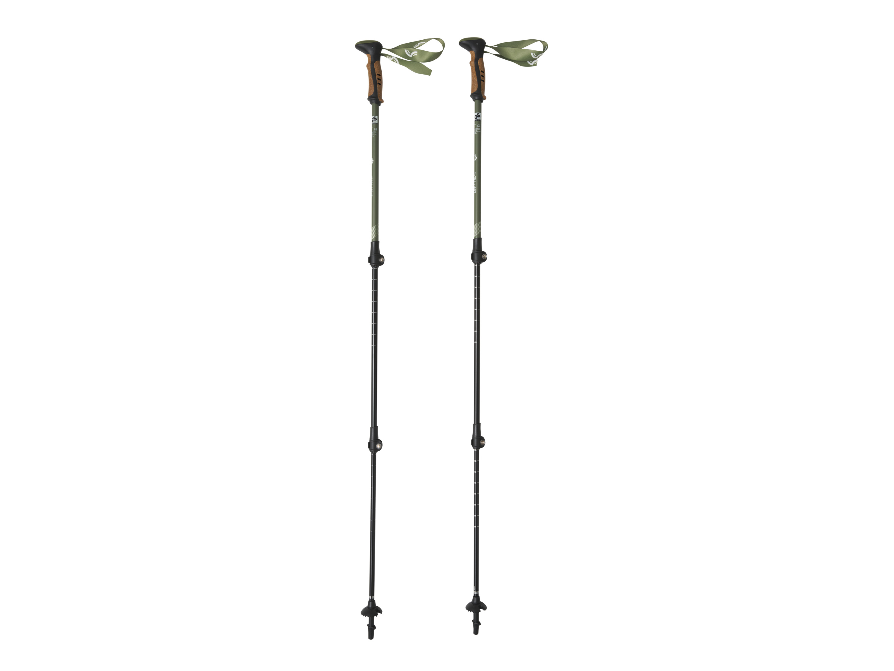 Crivit Teleskopowe kijki trekkingowe Zielony