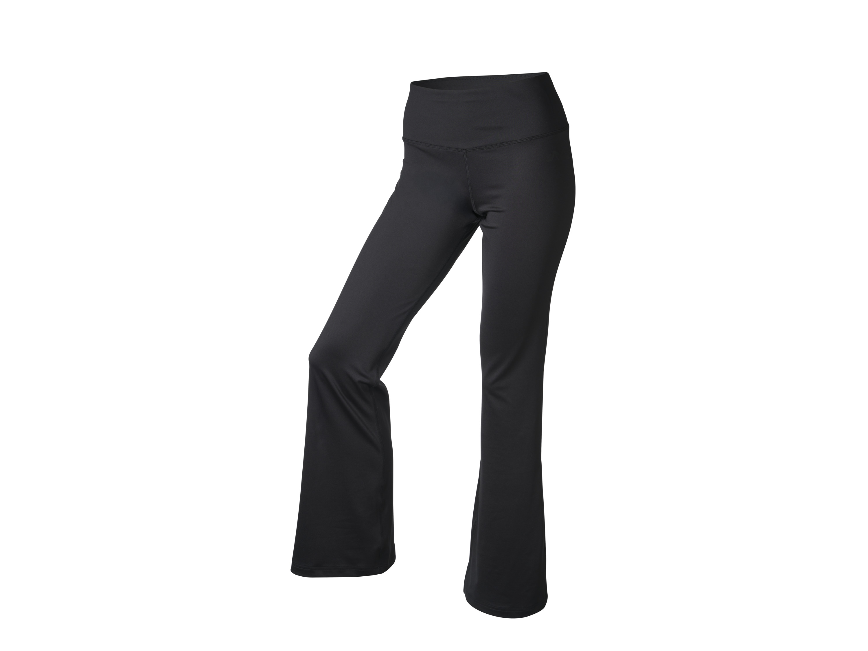 Crivit Spodnie funkcyjne damskie flare Czarny, M 40/42