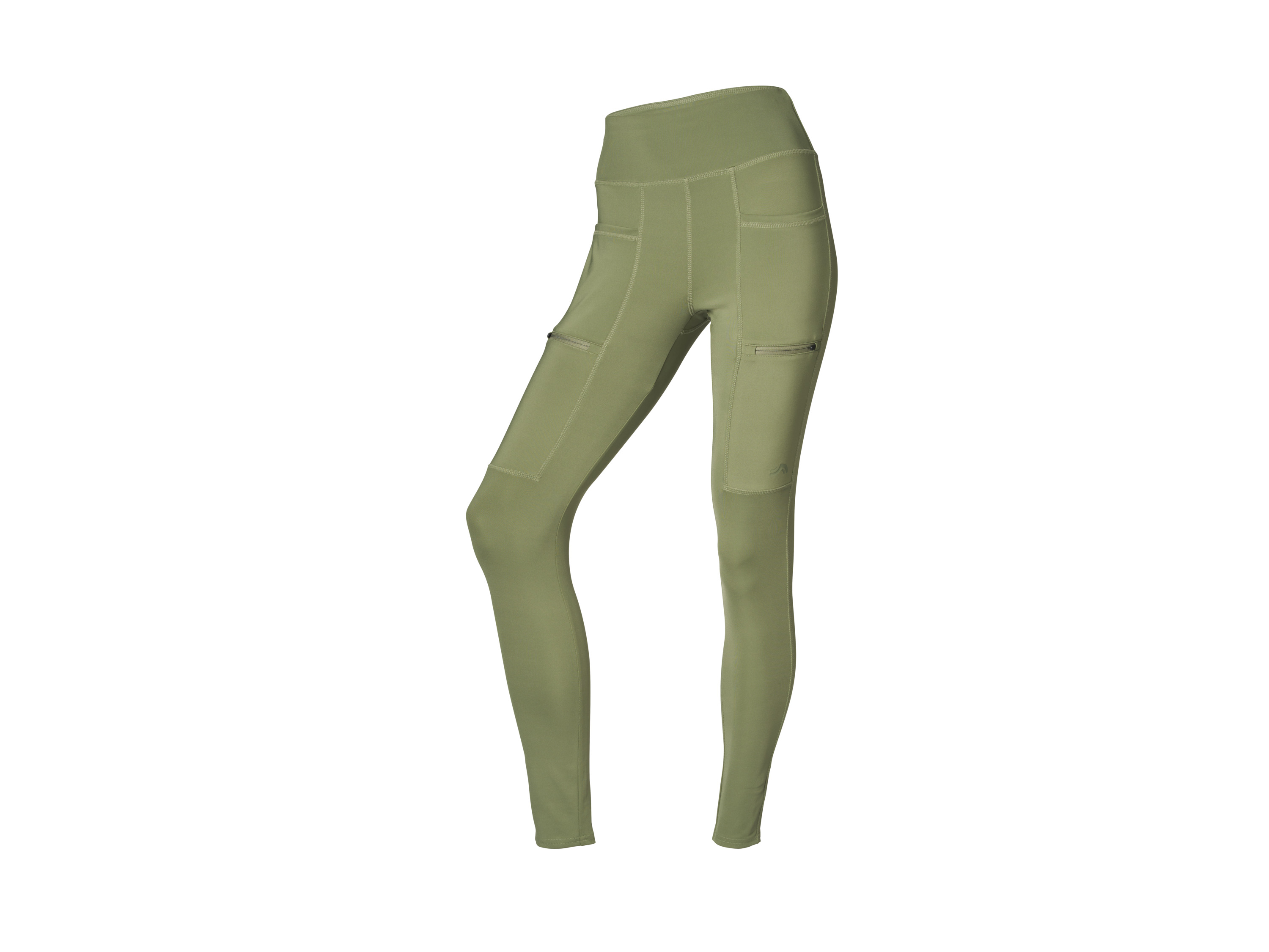 Crivit Legginsy funkcyjne damskie Oliwkowy, M40/42