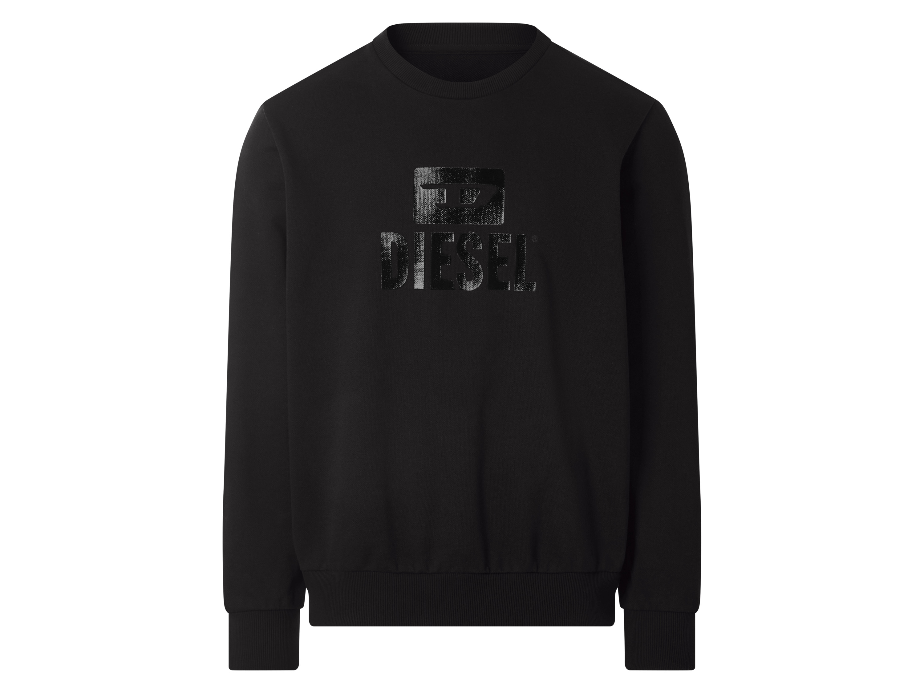 Diesel Sweter męski z bawełny Czarny, M