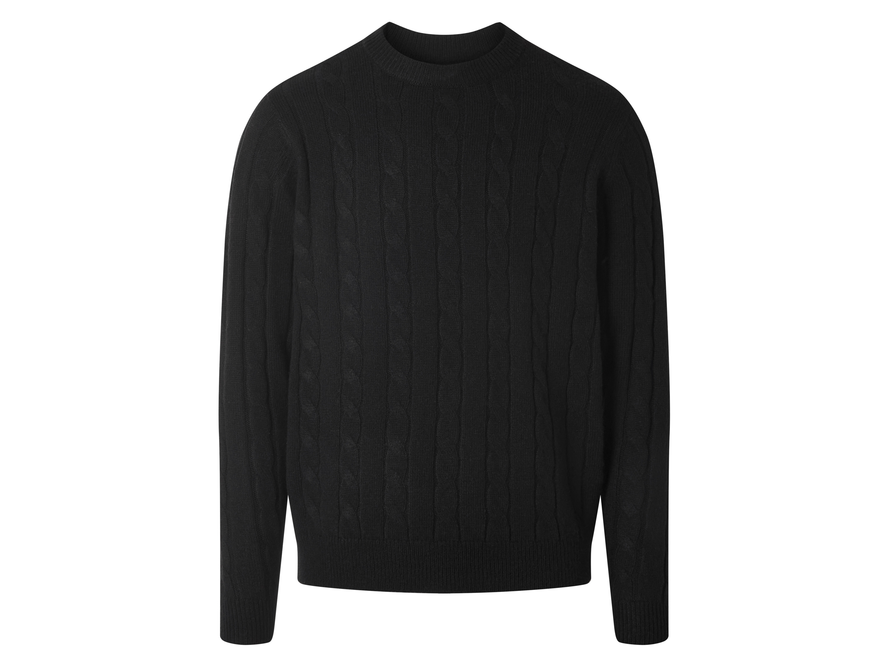 esmara Men Sweter dzianinowy męski Czarny, XXL 60/62