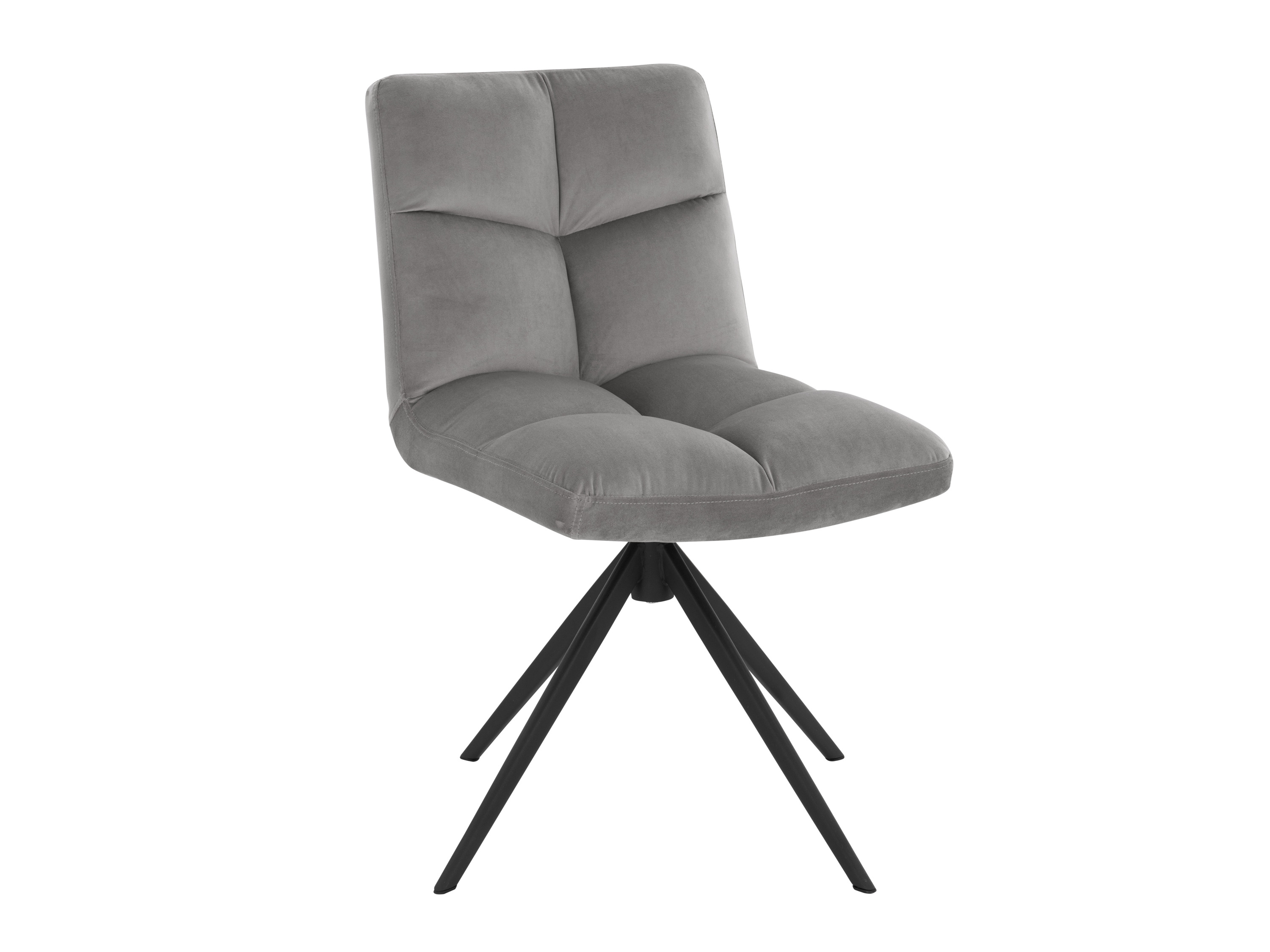 Home Deluxe Krzesła do jadalni Noda, 2 sztuki Aksamitny jasnoszary
