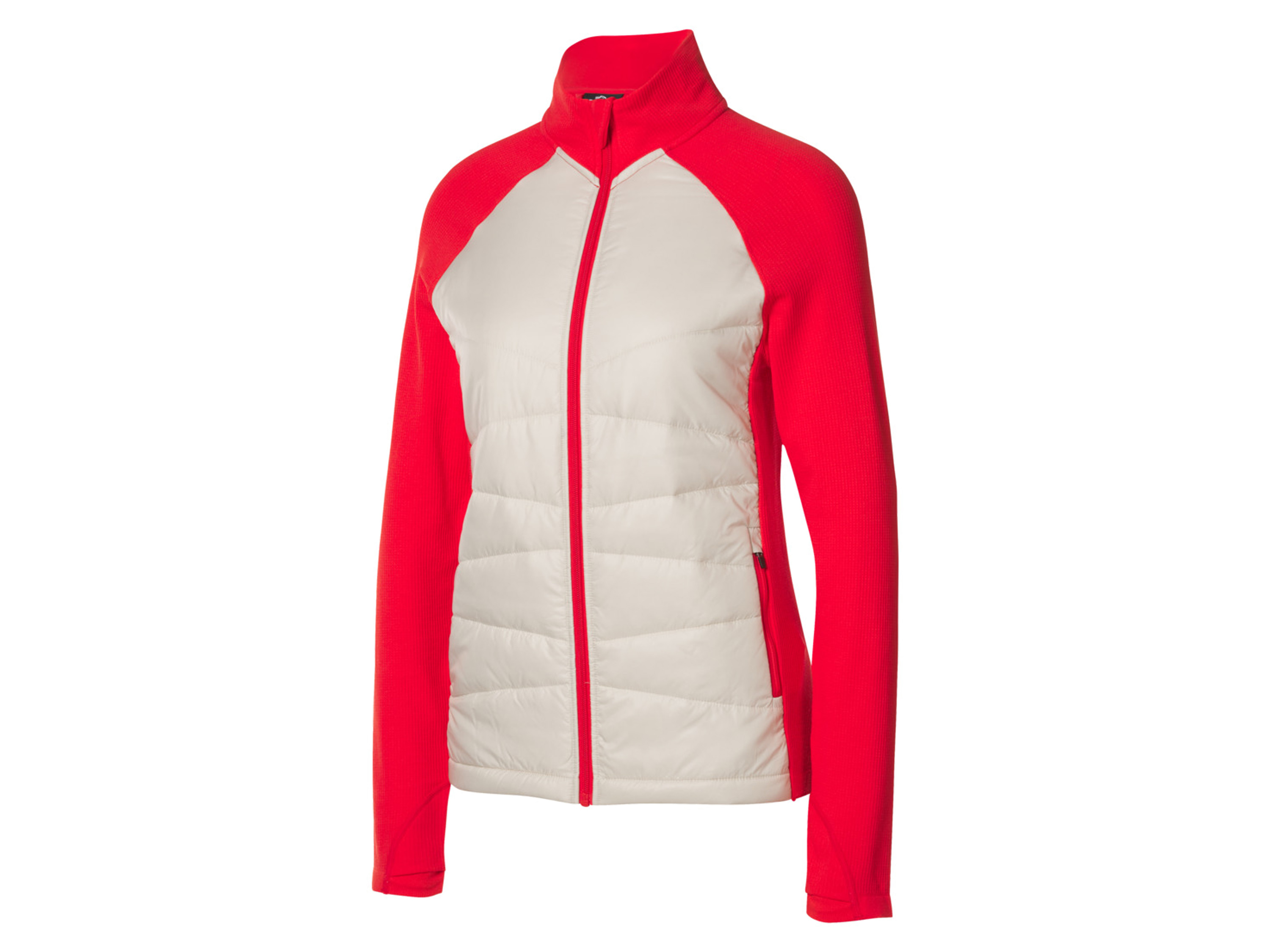 Crivit Bluza damska Czerwony/beżowy, XS 32/34