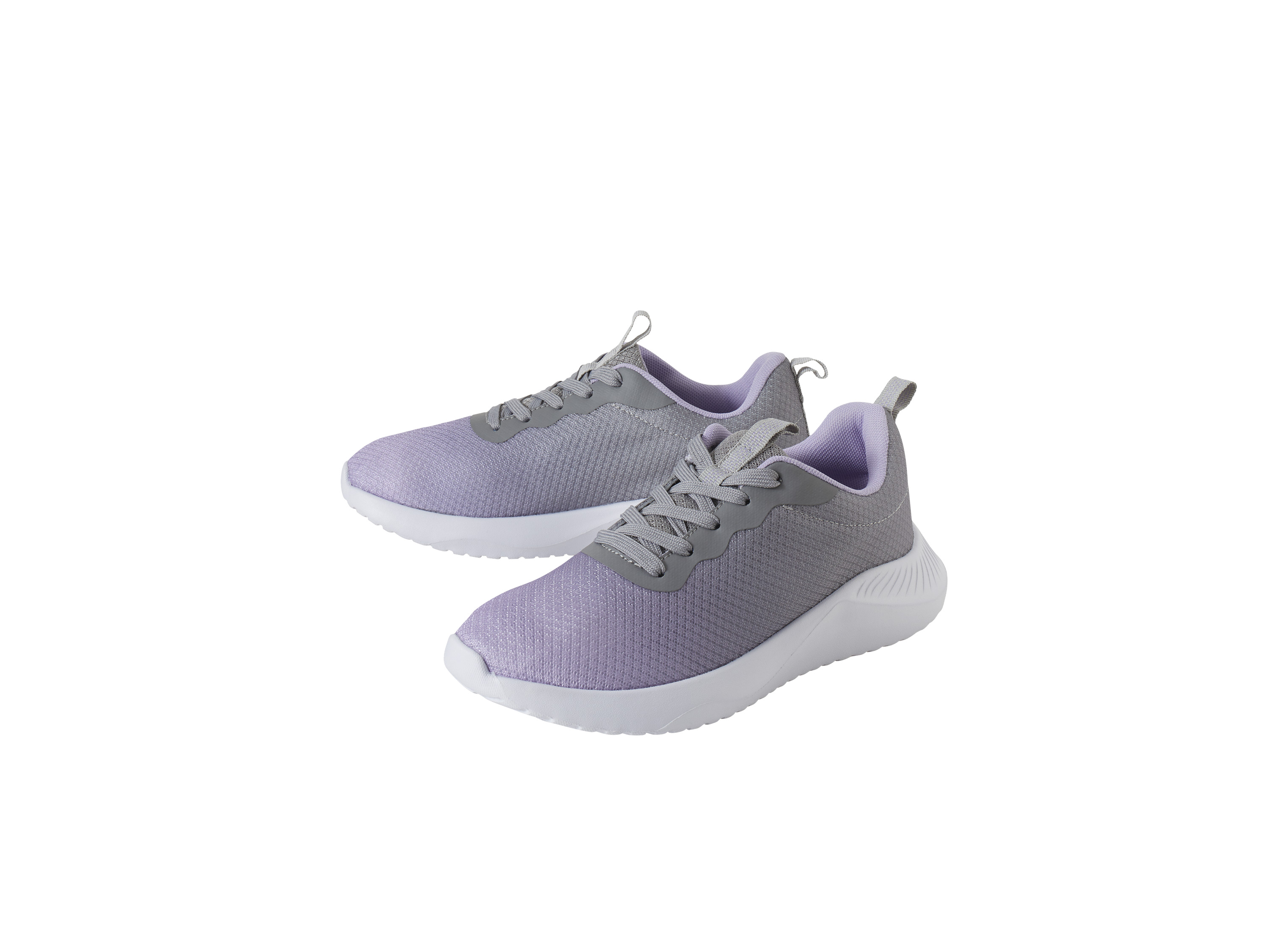 Crivit Buty sportowe i rekreacyjne damskie z oddychającą siateczką Szary/fioletowy, 37