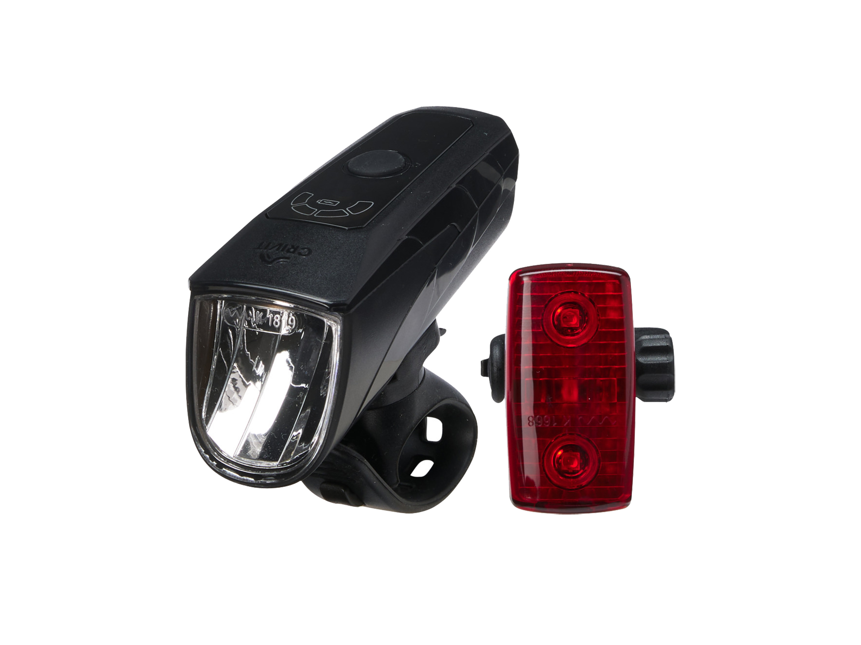 Crivit Zestaw 2 lampek rowerowych LED