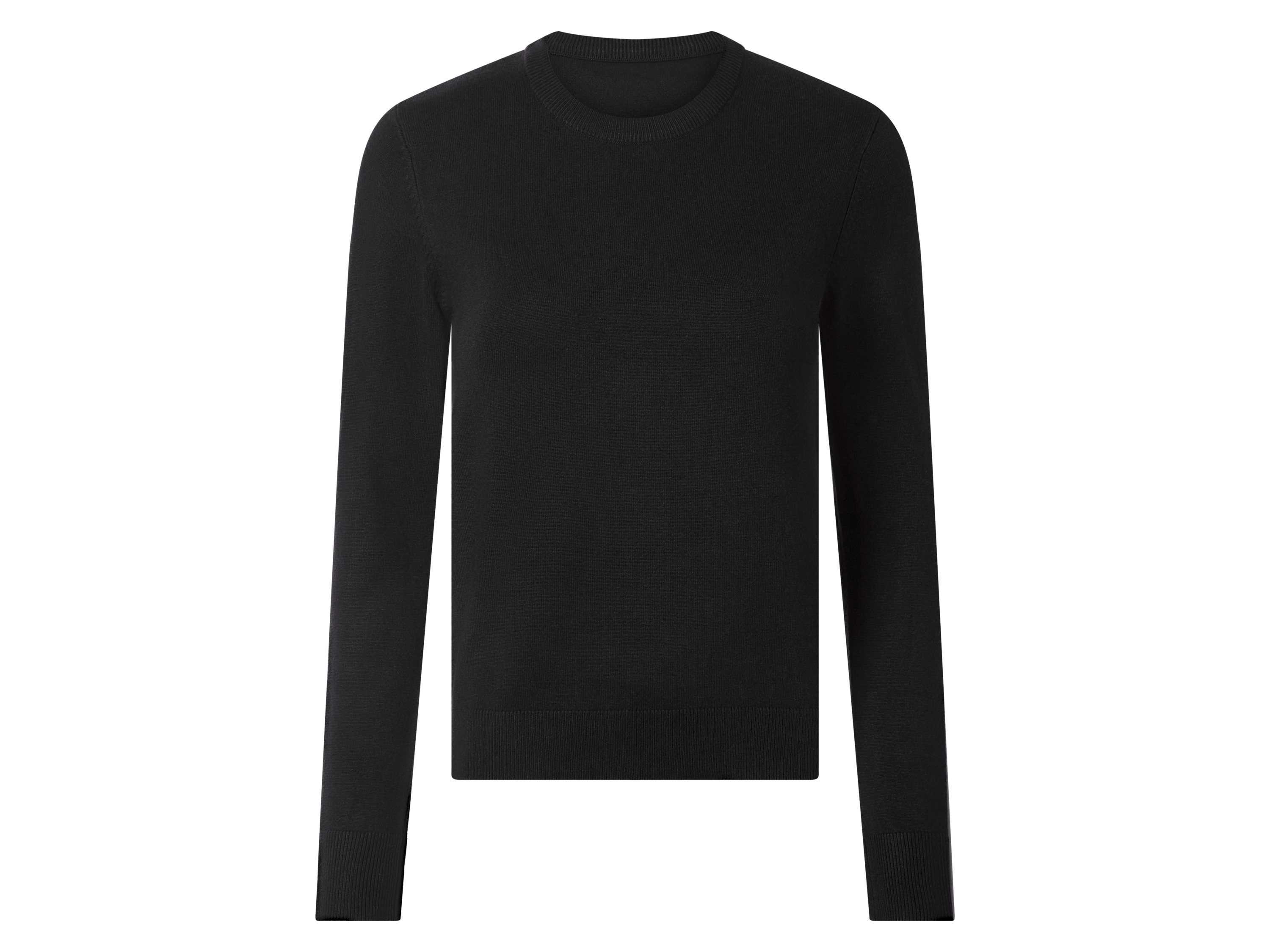 esmara Sweter damski z delikatnej dzianiny Czarny, XL 48/50