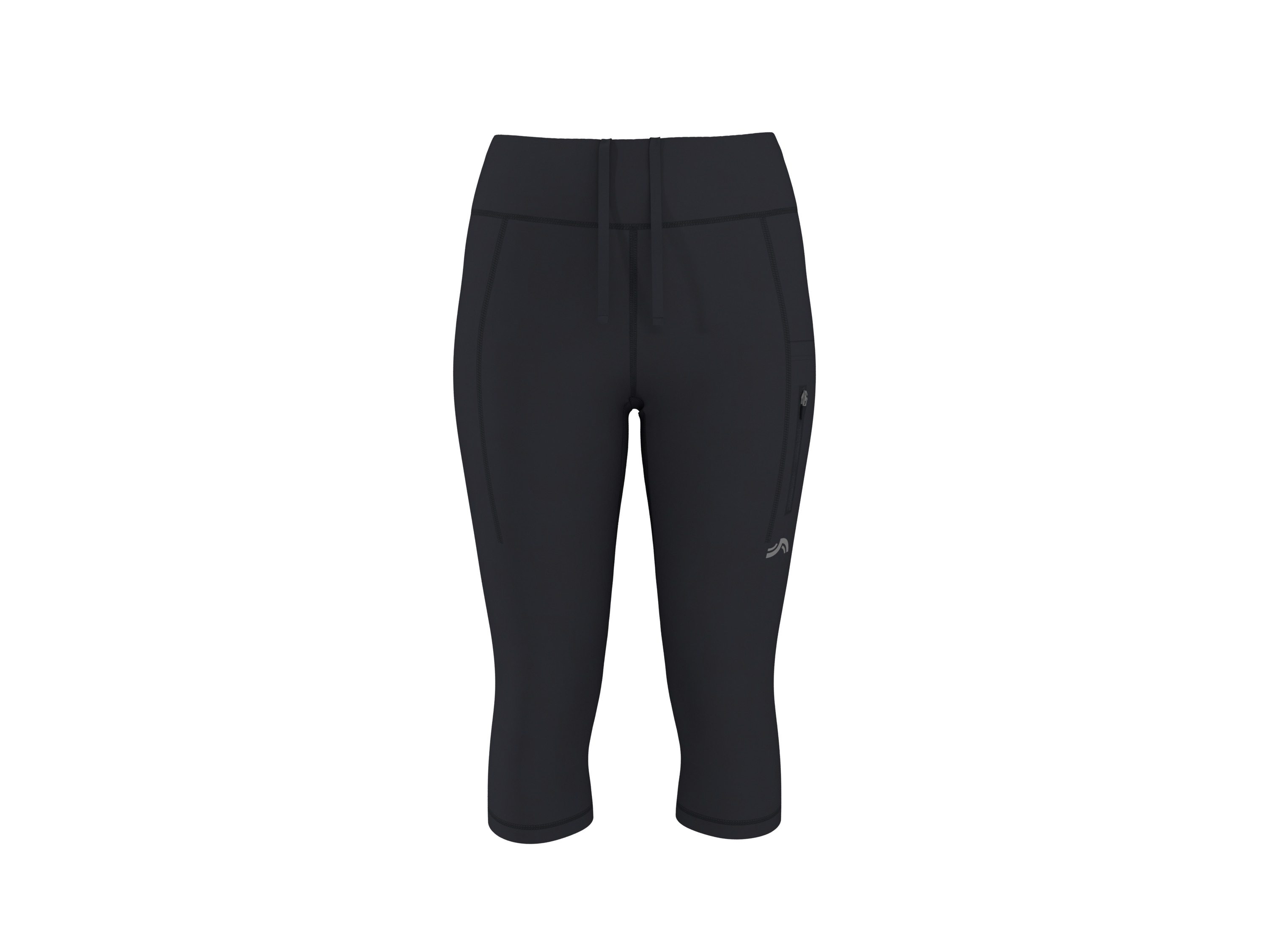 Crivit Legginsy funkcyjne damskie capri Czarny, M40/42
